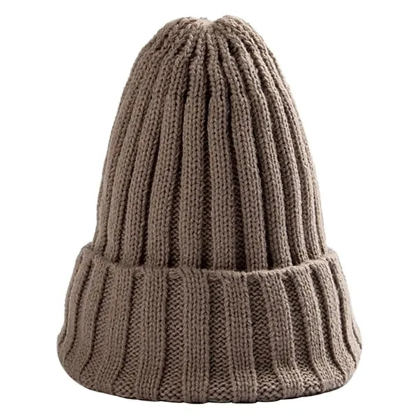 Warm Brimless Knit Beanie Hat for Men Women