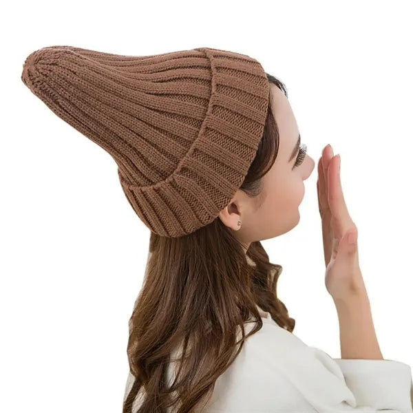 Warm Brimless Knit Beanie Hat for Men Women