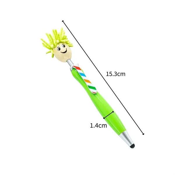 Funny Plush Hair Top Ballpoint Pen