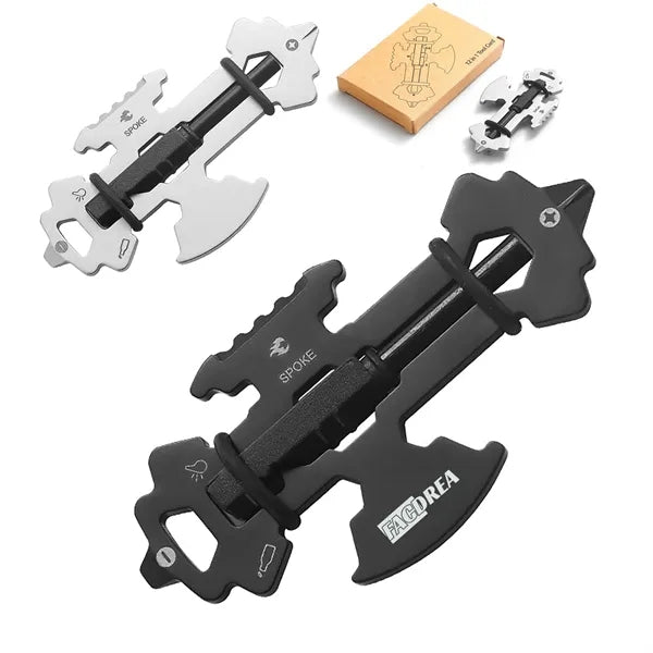 Multi-Functional Pocket Axe-Shaped Keychain Tool Cards