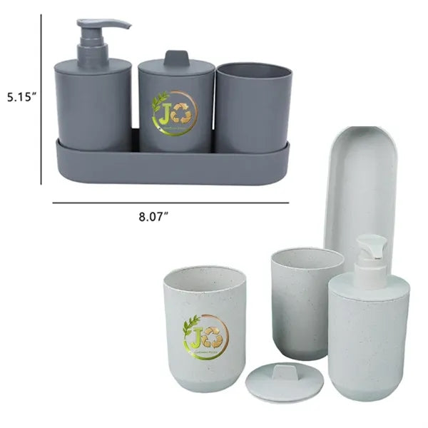Wheat Straw Bath Container Set