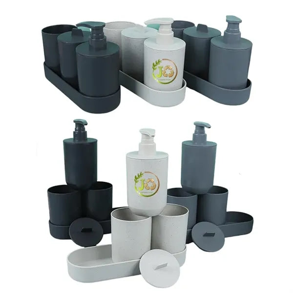 Wheat Straw Bath Container Set
