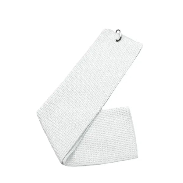 Microfiber waffle golf towel