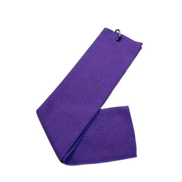 Microfiber waffle golf towel