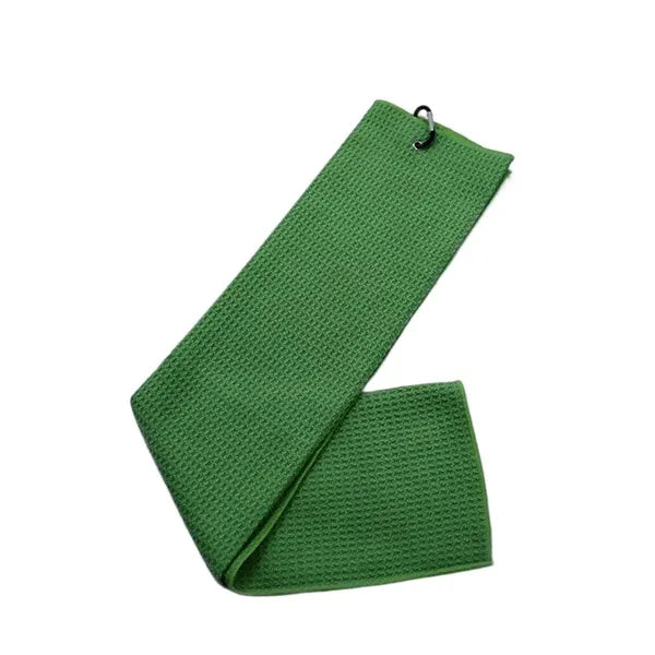 Microfiber waffle golf towel