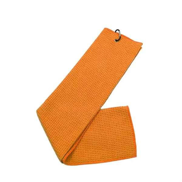 Microfiber waffle golf towel