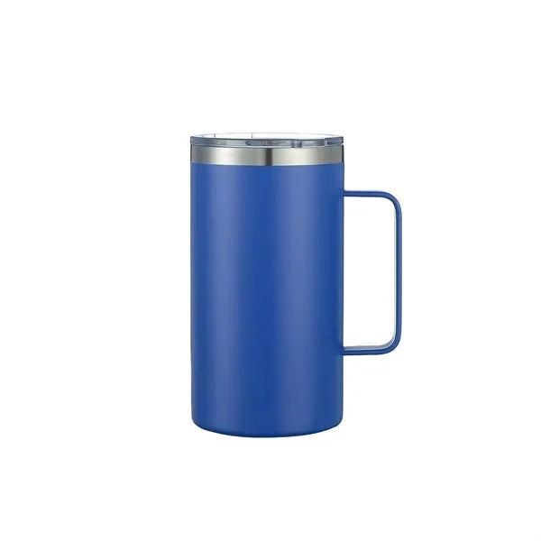 24oz Insulated Travel Mug Stainless Steel Double Wall Handle