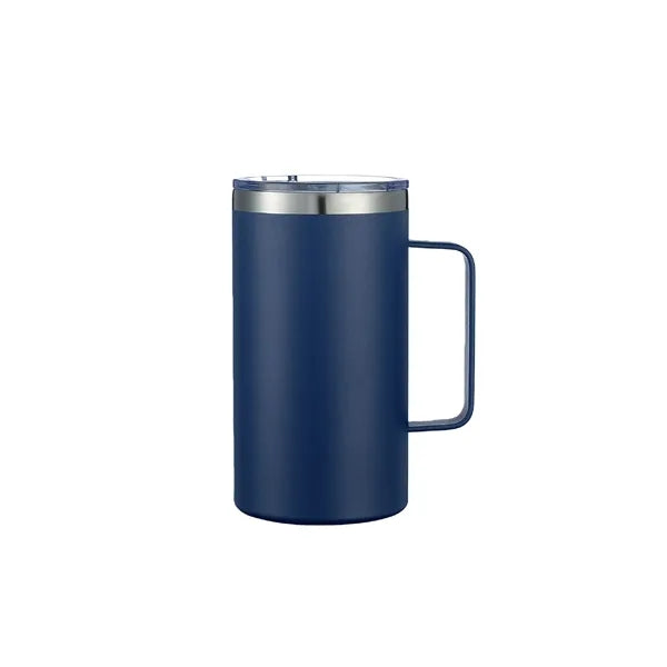 24oz Insulated Travel Mug Stainless Steel Double Wall Handle