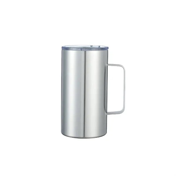 24oz Insulated Travel Mug Stainless Steel Double Wall Handle