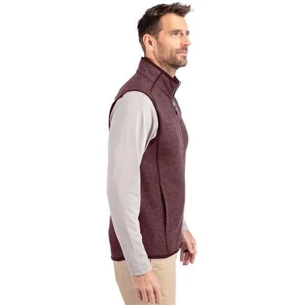 Cutter & Buck Mainsail Sweater-Knit Mens Full Zip Vest