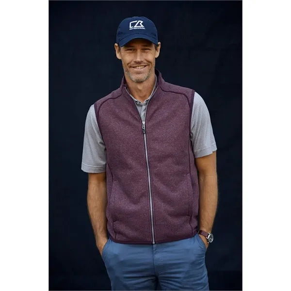 Cutter & Buck Mainsail Sweater-Knit Mens Full Zip Vest