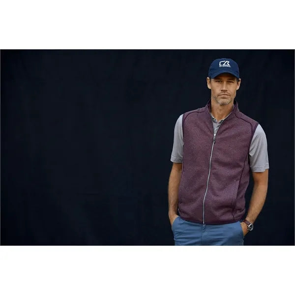 Cutter & Buck Mainsail Sweater-Knit Mens Full Zip Vest