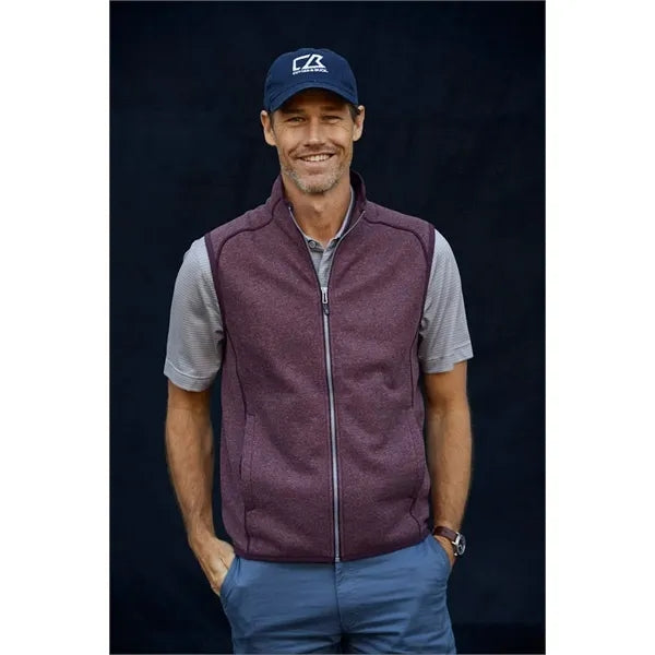 Cutter & Buck Mainsail Sweater-Knit Mens Full Zip Vest
