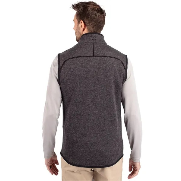 Cutter & Buck Mainsail Sweater-Knit Mens Full Zip Vest