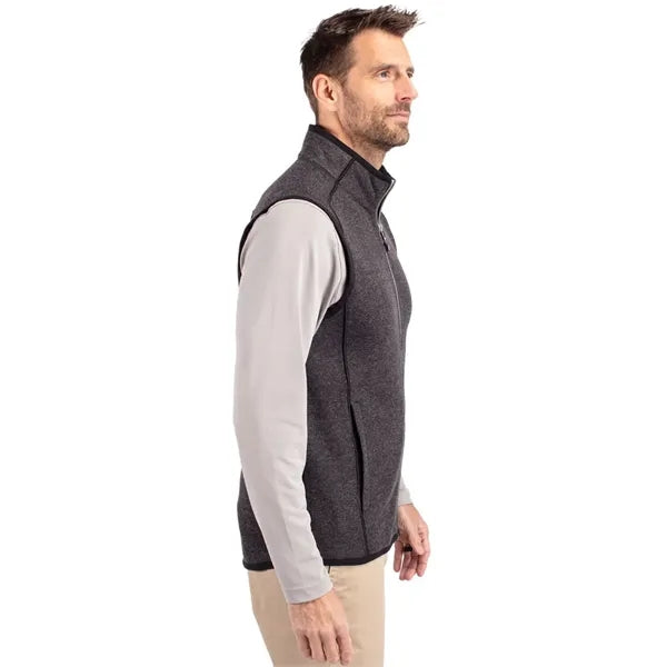 Cutter & Buck Mainsail Sweater-Knit Mens Full Zip Vest