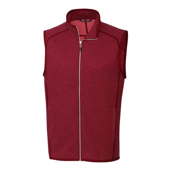Cutter & Buck Mainsail Sweater-Knit Mens Full Zip Vest