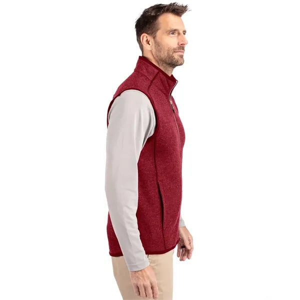 Cutter & Buck Mainsail Sweater-Knit Mens Full Zip Vest