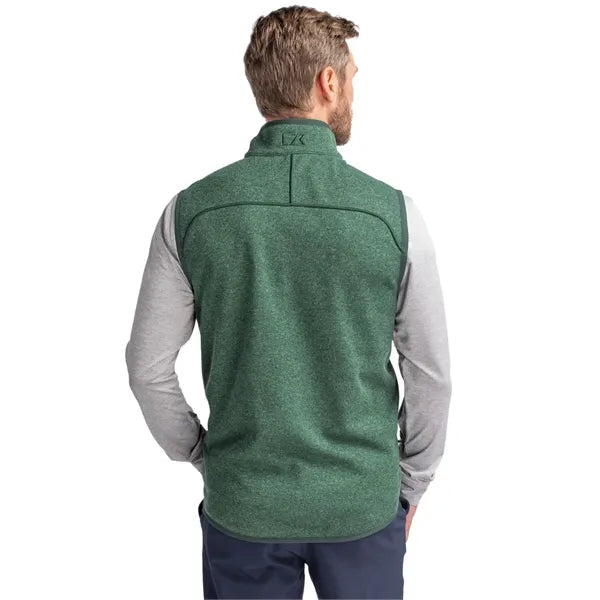 Cutter & Buck Mainsail Sweater-Knit Mens Full Zip Vest