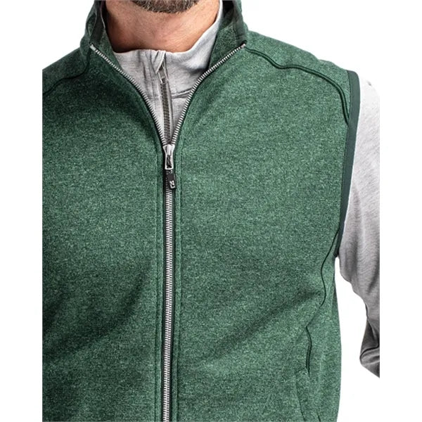 Cutter & Buck Mainsail Sweater-Knit Mens Full Zip Vest
