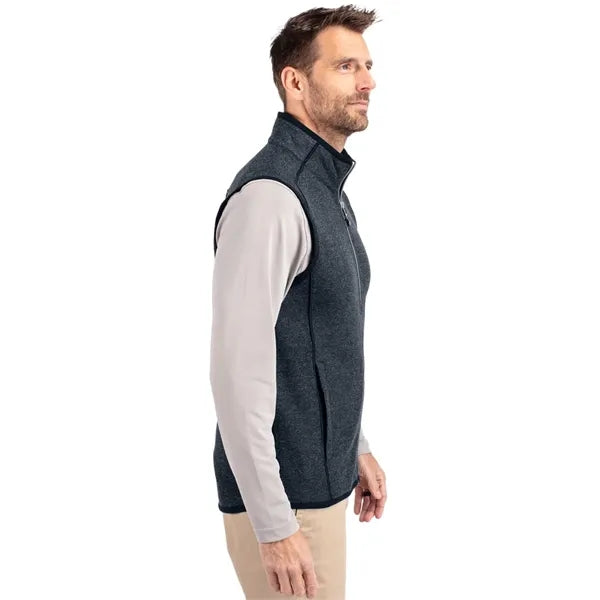 Cutter & Buck Mainsail Sweater-Knit Mens Full Zip Vest