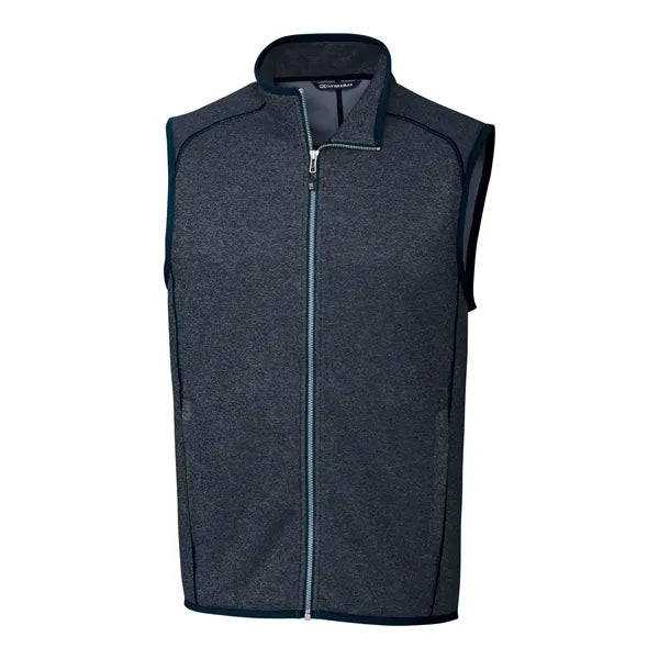 Cutter & Buck Mainsail Sweater-Knit Mens Full Zip Vest