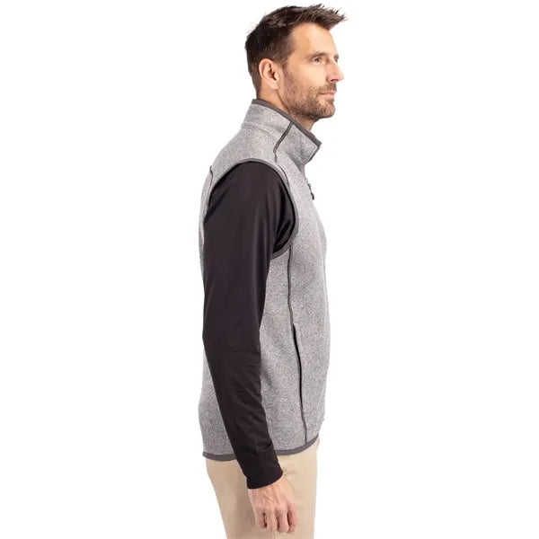 Cutter & Buck Mainsail Sweater-Knit Mens Full Zip Vest