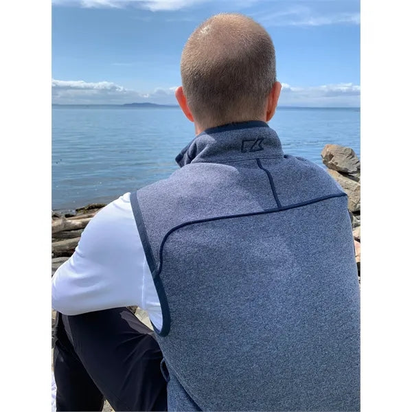 Cutter & Buck Mainsail Sweater-Knit Mens Full Zip Vest