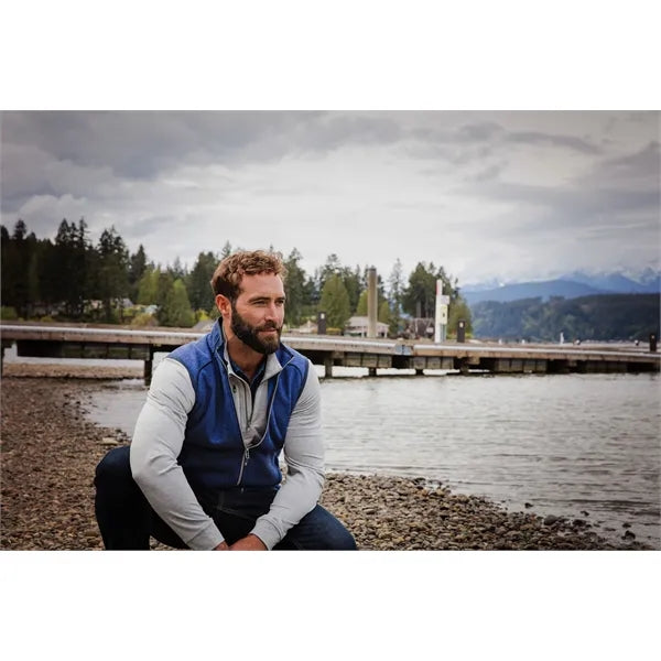 Cutter & Buck Mainsail Sweater-Knit Mens Full Zip Vest