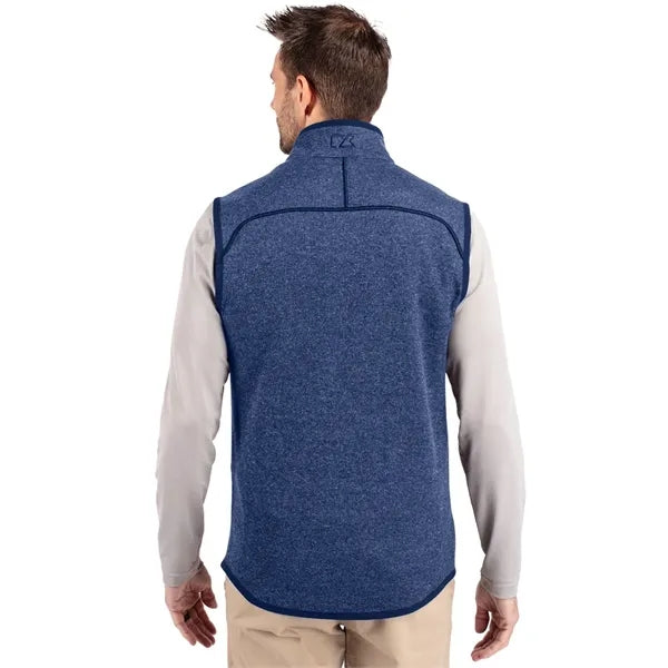Cutter & Buck Mainsail Sweater-Knit Mens Full Zip Vest