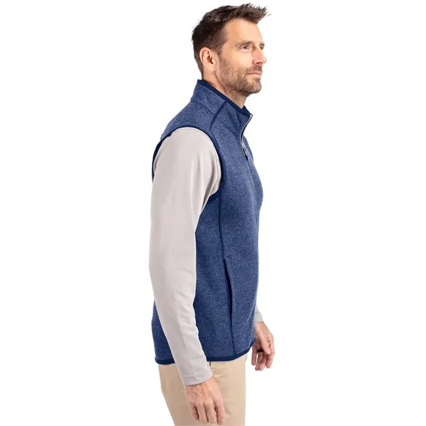 Cutter & Buck Mainsail Sweater-Knit Mens Full Zip Vest