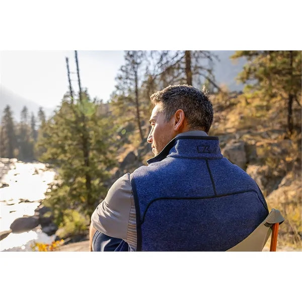 Cutter & Buck Mainsail Sweater-Knit Mens Full Zip Vest