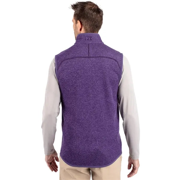 Cutter & Buck Mainsail Sweater-Knit Mens Full Zip Vest