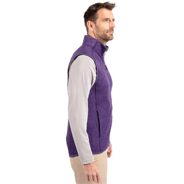 Cutter & Buck Mainsail Sweater-Knit Mens Full Zip Vest
