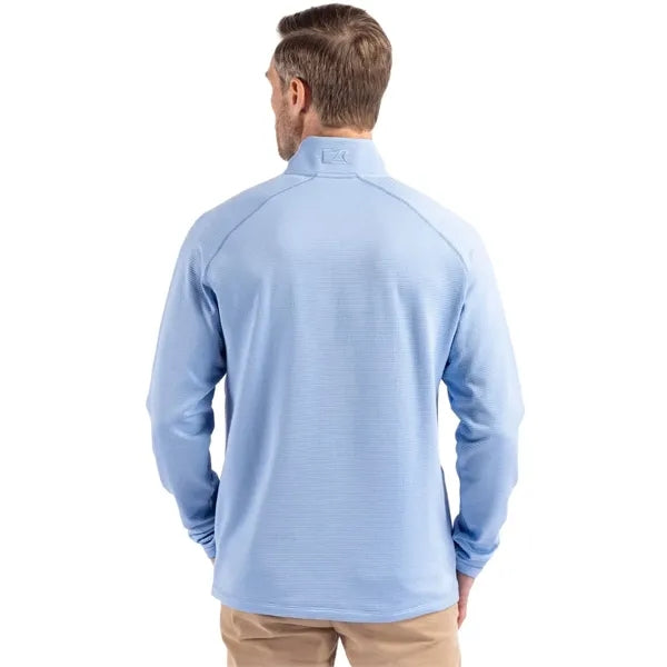 Cutter & Buck Peshastin Recycled GridFleece Mens Half Zip...