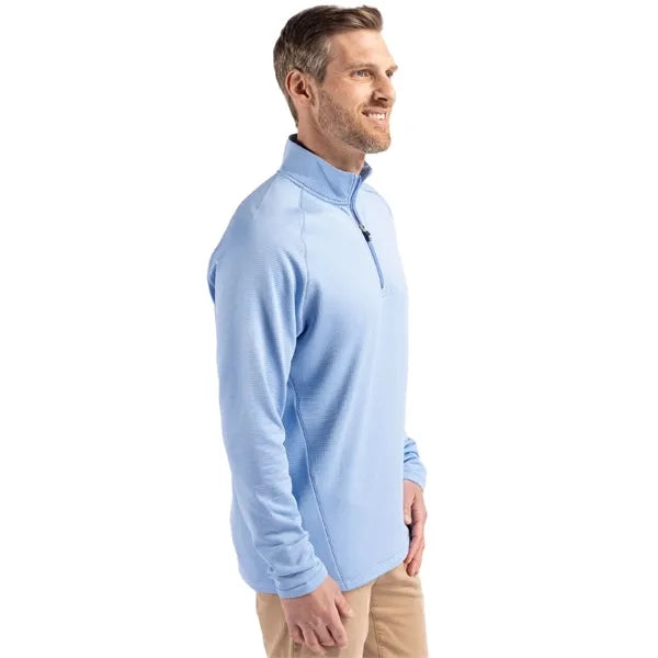 Cutter & Buck Peshastin Recycled GridFleece Mens Half Zip...