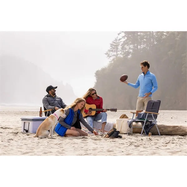 Cutter & Buck Peshastin Recycled GridFleece Mens Half Zip...
