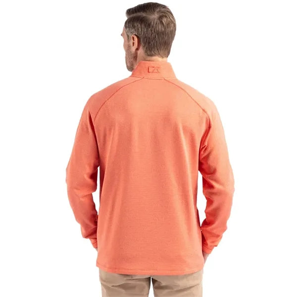 Cutter & Buck Peshastin Recycled GridFleece Mens Half Zip...