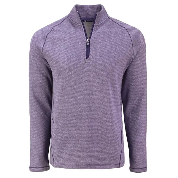 Cutter & Buck Peshastin Recycled GridFleece Mens Half Zip...