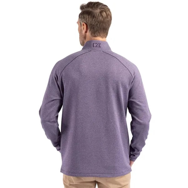 Cutter & Buck Peshastin Recycled GridFleece Mens Half Zip...