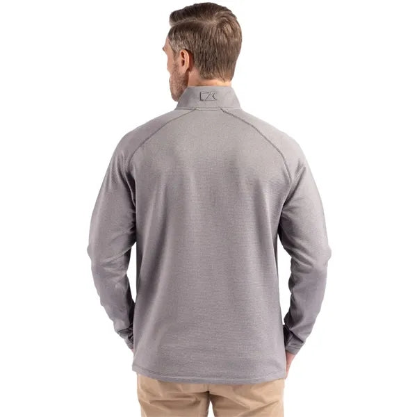 Cutter & Buck Peshastin Recycled GridFleece Mens Half Zip...