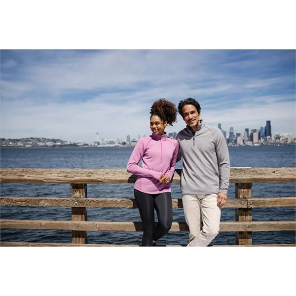 Cutter & Buck Peshastin Recycled GridFleece Mens Half Zip...