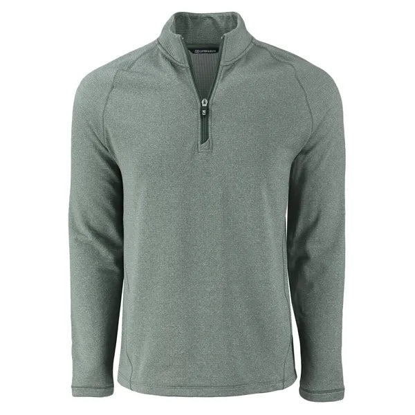 Cutter & Buck Peshastin Recycled GridFleece Mens Half Zip...