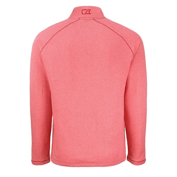Cutter & Buck Peshastin Recycled GridFleece Mens Half Zip...