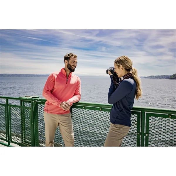 Cutter & Buck Peshastin Recycled GridFleece Mens Half Zip...