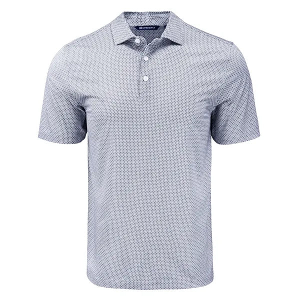 Cutter & Buck Pike Recycled Diamond Dot Print Mens Polo