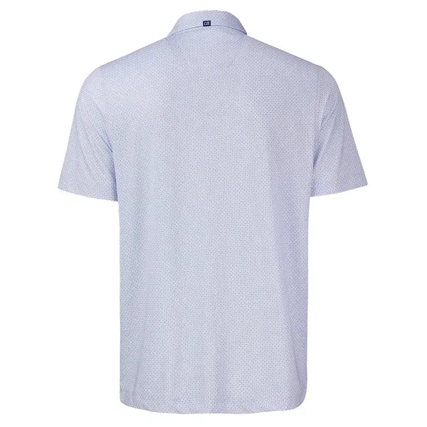 Cutter & Buck Pike Recycled Diamond Dot Print Mens Polo