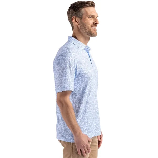Cutter & Buck Pike Recycled Flora Print Mens Polo