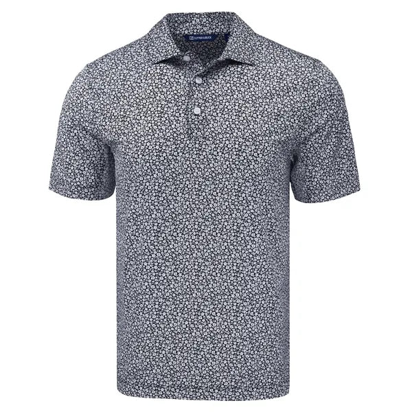 Cutter & Buck Pike Recycled Flora Print Mens Polo