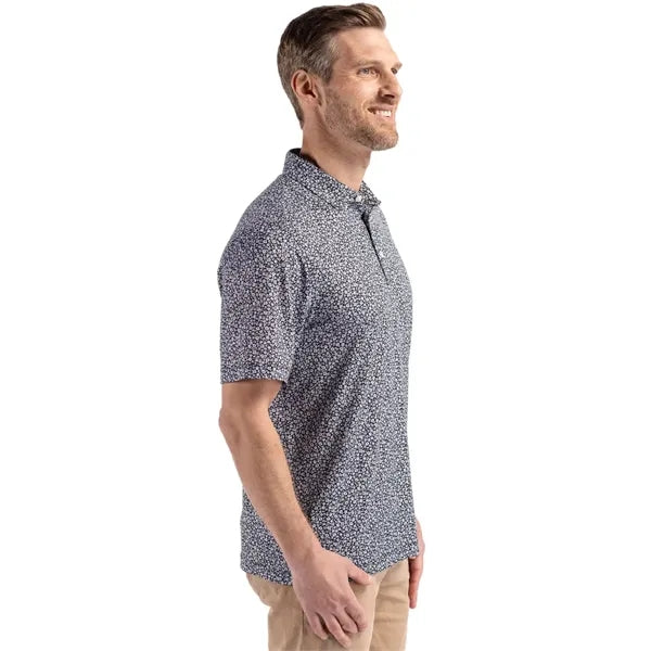 Cutter & Buck Pike Recycled Flora Print Mens Polo