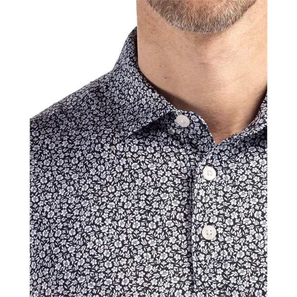 Cutter & Buck Pike Recycled Flora Print Mens Polo